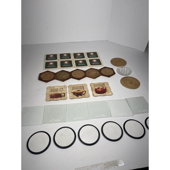 Set Of 31 Drink Coasters Glass / Round / Japanese /beer / Crystal Vintage RARE - Picture 9 of 12